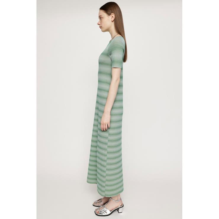 ROUND N／C BORDER ロングワンピース[品番：BJLW0025797]｜SLY