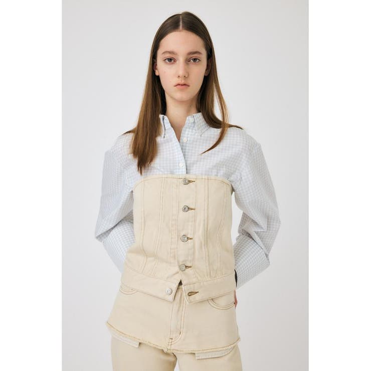 DENIM BARE ビスチェ | MOUSSY OUTLET | 詳細画像14 