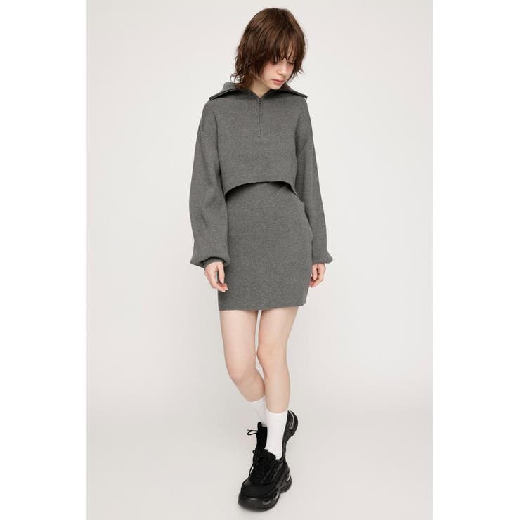 BIG COLLOR ZIP UP 2P ショートワンピース | SLY OUTLET | 詳細画像17 