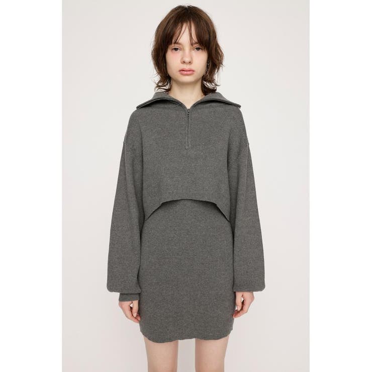 BIG COLLOR ZIP UP 2P ショートワンピース | SLY OUTLET | 詳細画像19 