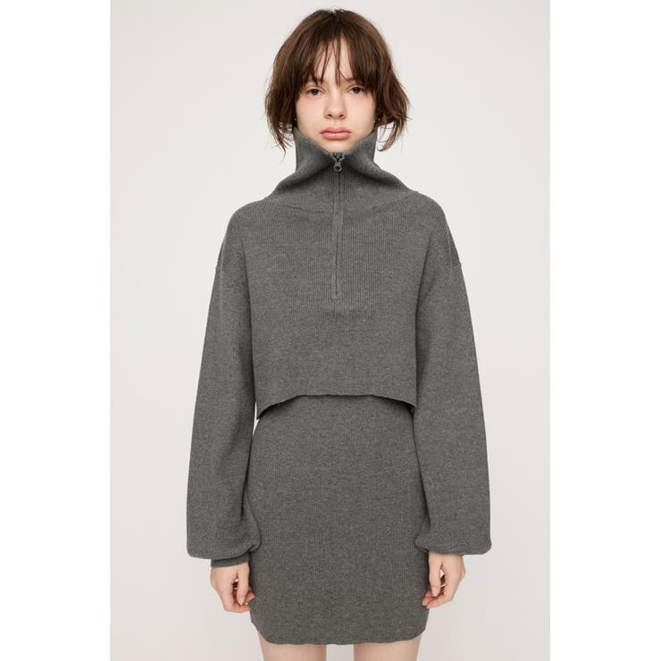 BIG COLLOR ZIP UP 2P ショートワンピース | SLY OUTLET | 詳細画像22 