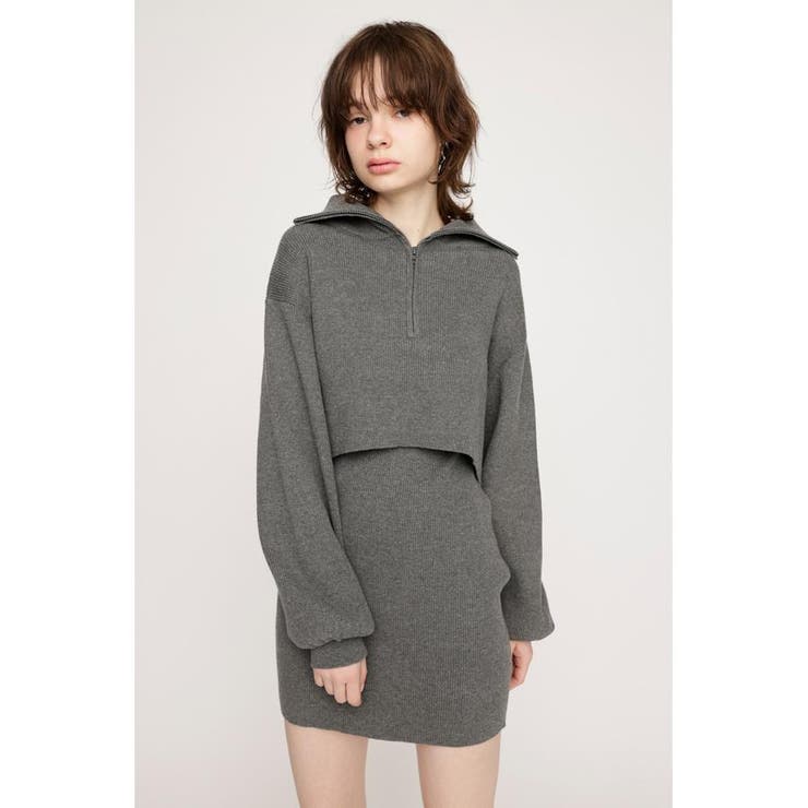 BIG COLLOR ZIP UP 2P ショートワンピース | SLY OUTLET | 詳細画像16 