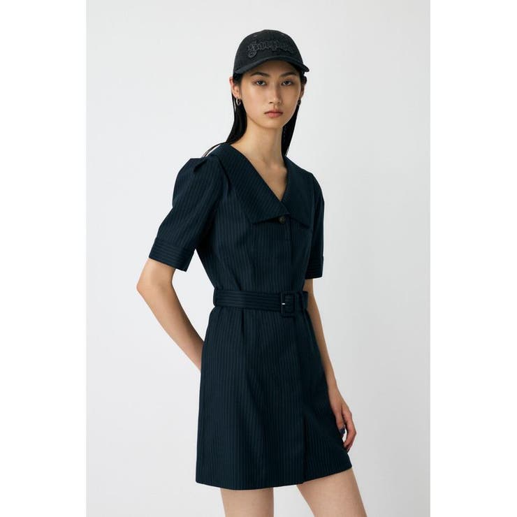 BIG COLLAR MINI ドレス | MOUSSY OUTLET | 詳細画像9 