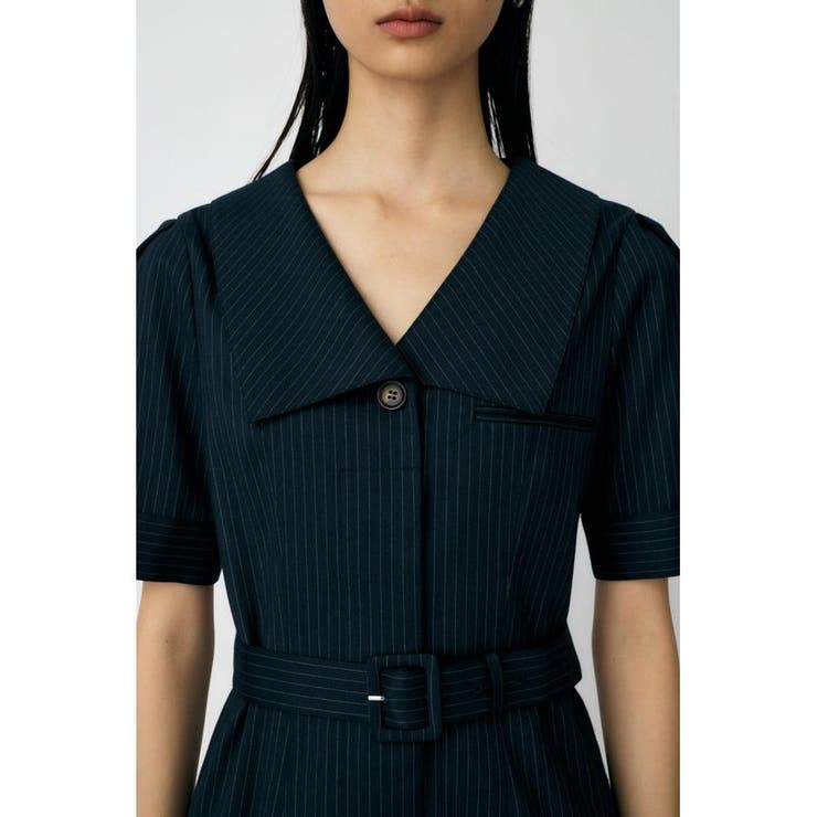 BIG COLLAR MINI ドレス | MOUSSY OUTLET | 詳細画像12 
