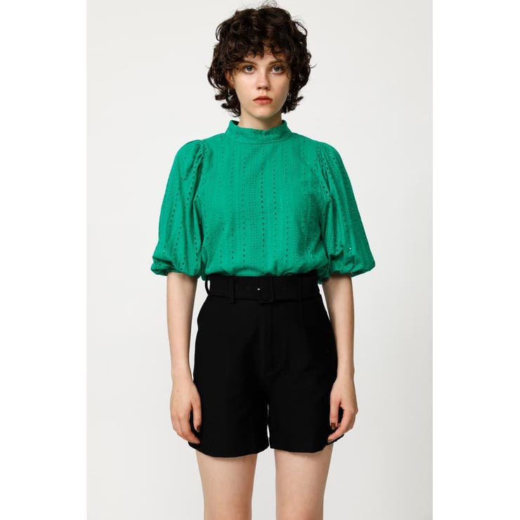 PUFF SLEEVE COTTON LACE トップス[品番：BJLW0020664]｜SLY