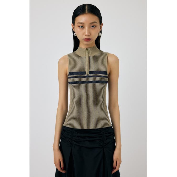 MOCK NECK ハーフジップトップス | MOUSSY OUTLET | 詳細画像11 
