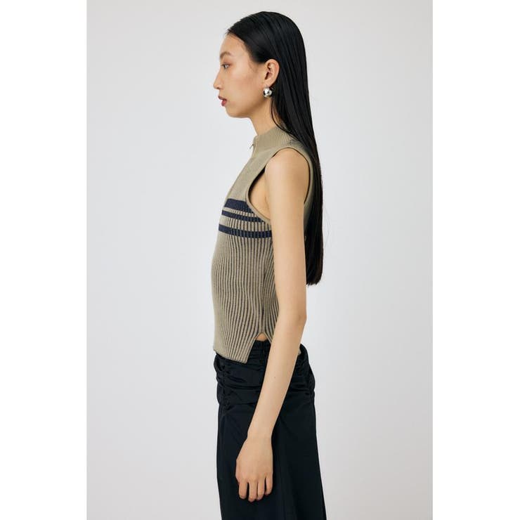 MOCK NECK ハーフジップトップス | MOUSSY OUTLET | 詳細画像12 