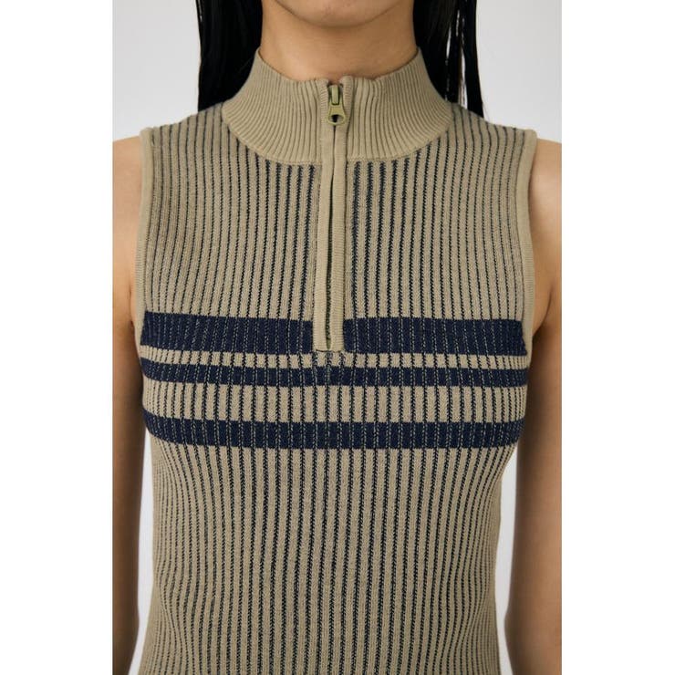 MOCK NECK ハーフジップトップス | MOUSSY OUTLET | 詳細画像14 