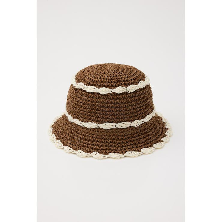 BRN | ペーパーフリルラインハット | RODEO CROWNS WIDE BOWL