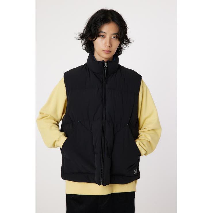 BLK | stand-neck パディングベスト | RODEO CROWNS WIDE BOWL