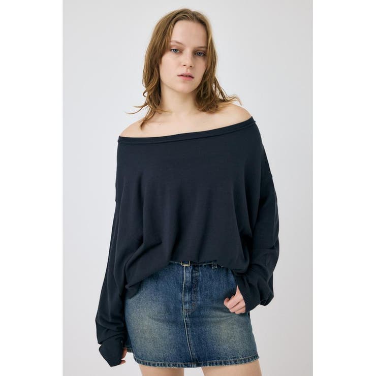 C.GRY | OFF SHOULDER ルーズニット | MOUSSY OUTLET