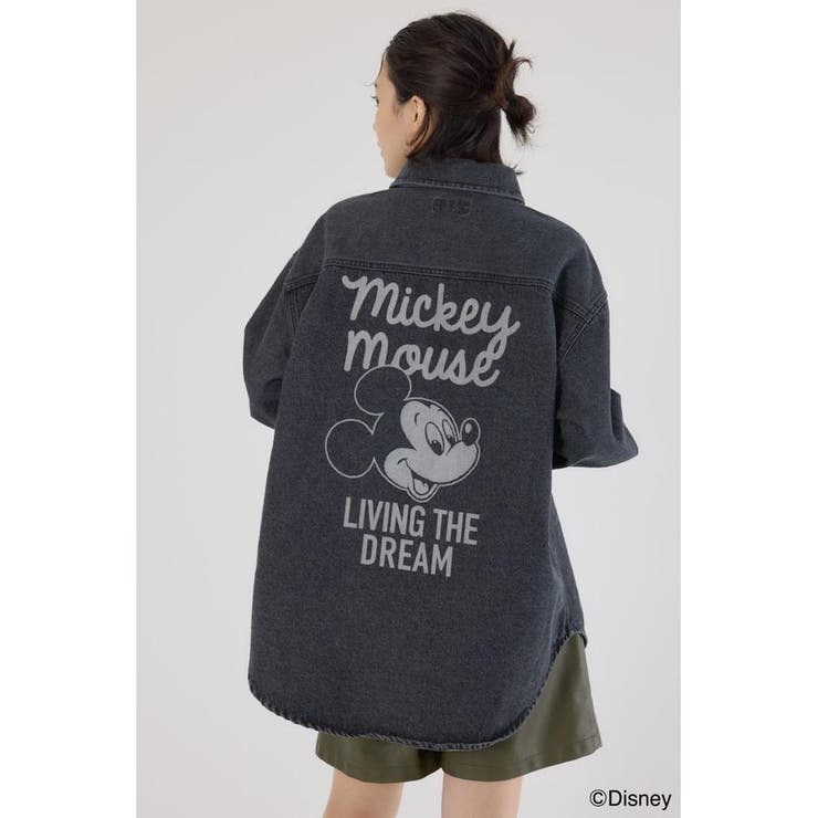 D/BLK3 | （ミッキー）DENIMシャツ | RODEO CROWNS WIDE BOWL