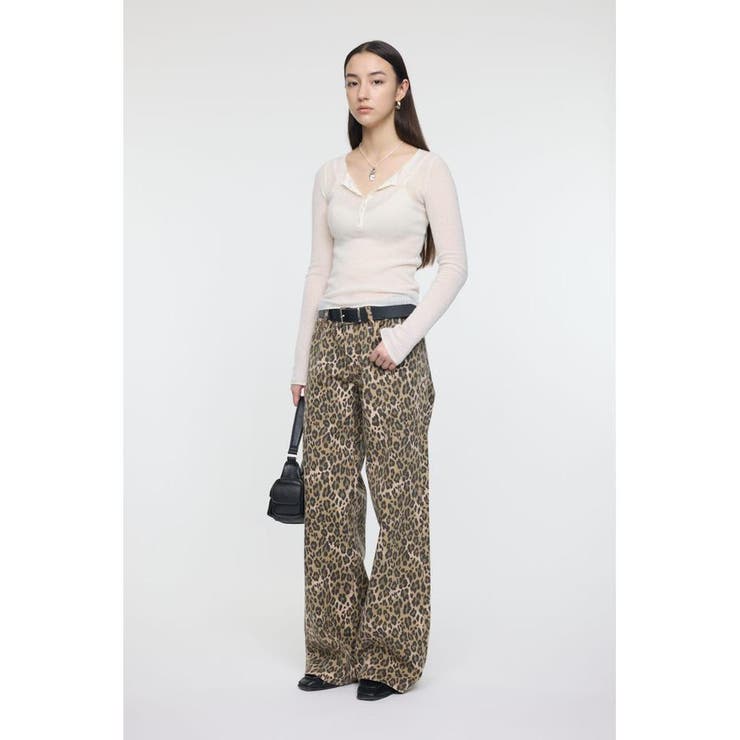 SHEER HENRY NECK ニットトップス | MOUSSY OUTLET | 詳細画像2 