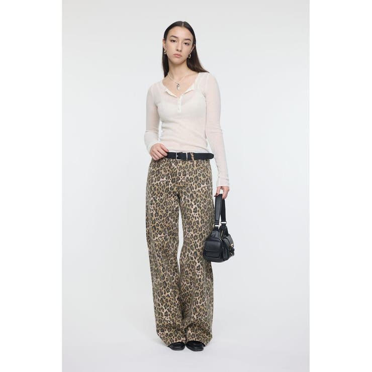 SHEER HENRY NECK ニットトップス | MOUSSY OUTLET | 詳細画像3 