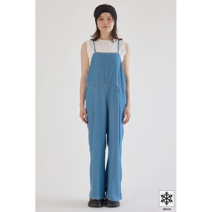 クールデニムリボンサロペット[品番：BJLW0030615]｜RODEO CROWNS WIDE