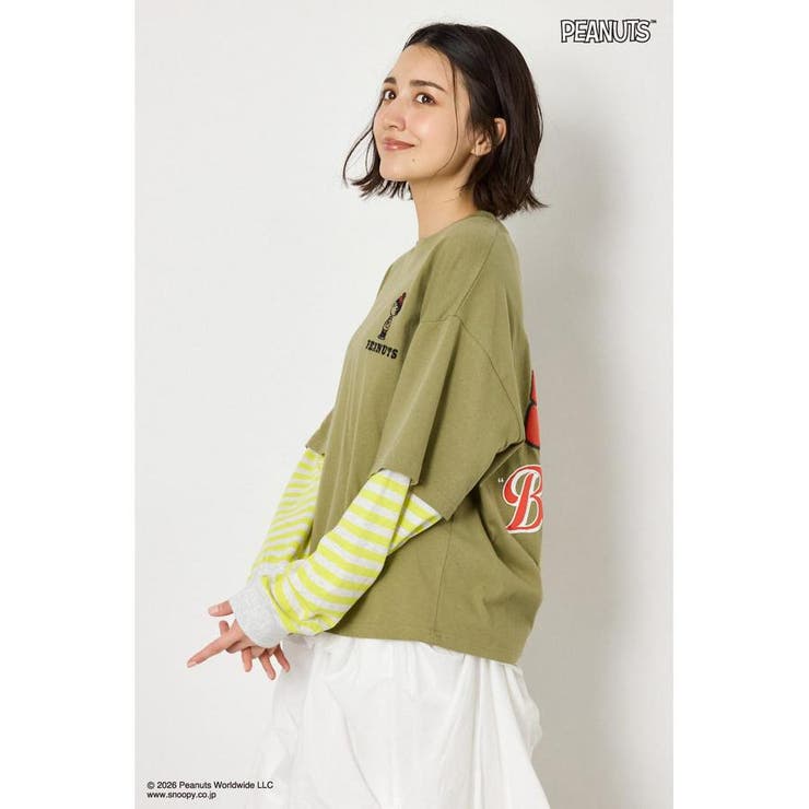 (PEANUTS)フェイクレイヤードロングTシャツ | RODEO CROWNS WIDE BOWL | 詳細画像27 