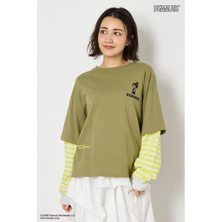 (PEANUTS)フェイクレイヤードロングTシャツ | RODEO CROWNS WIDE BOWL | 詳細画像28 
