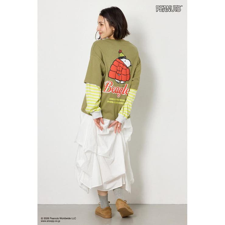 (PEANUTS)フェイクレイヤードロングTシャツ | RODEO CROWNS WIDE BOWL | 詳細画像30 