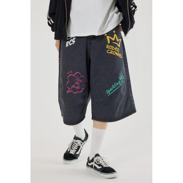 ラクガキバミューダデニムパンツ | RODEO CROWNS WIDE BOWL | 詳細画像2 