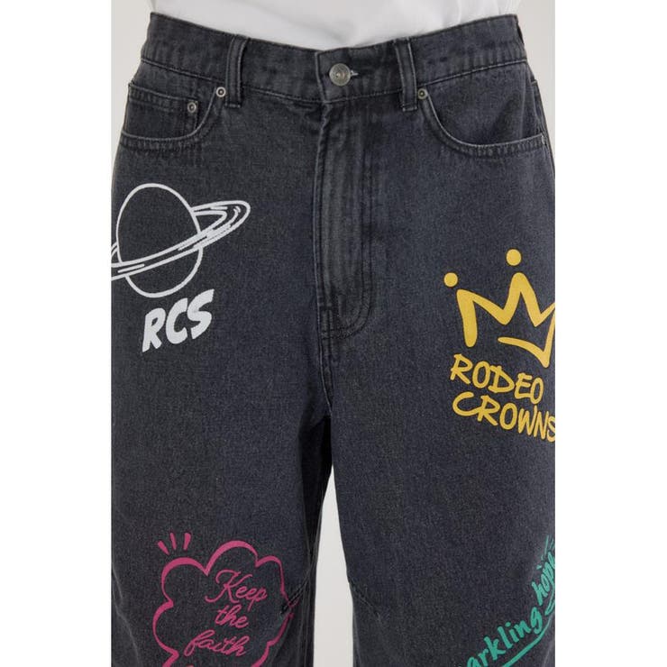 ラクガキバミューダデニムパンツ | RODEO CROWNS WIDE BOWL | 詳細画像10 