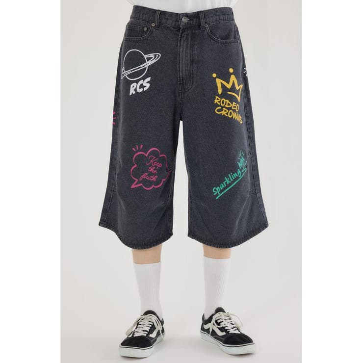 ラクガキバミューダデニムパンツ | RODEO CROWNS WIDE BOWL | 詳細画像7 