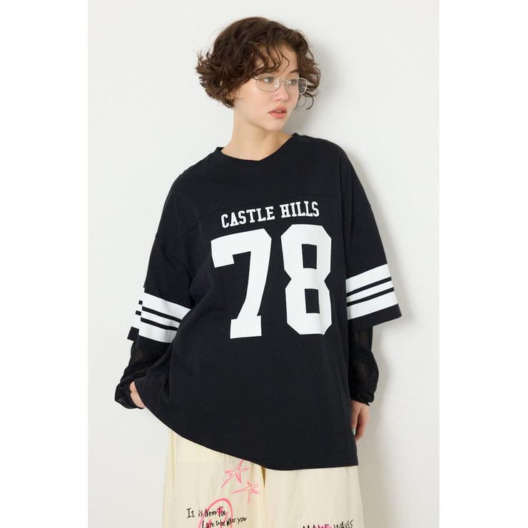 チュールレイヤードナンバートップス | RODEO CROWNS WIDE BOWL | 詳細画像8 