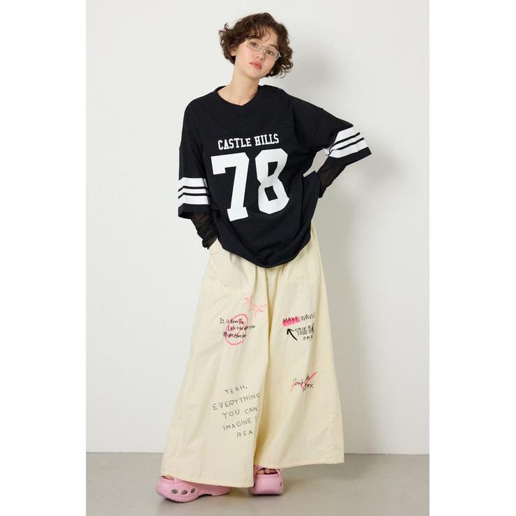 チュールレイヤードナンバートップス | RODEO CROWNS WIDE BOWL | 詳細画像11 