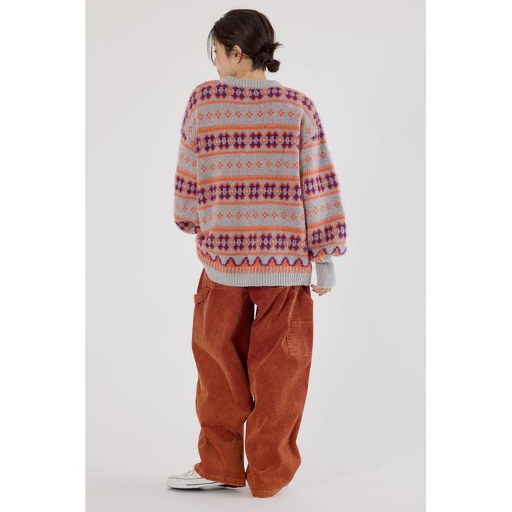 NEON NORDICニットカーディガン | RODEO CROWNS WIDE BOWL | 詳細画像17 