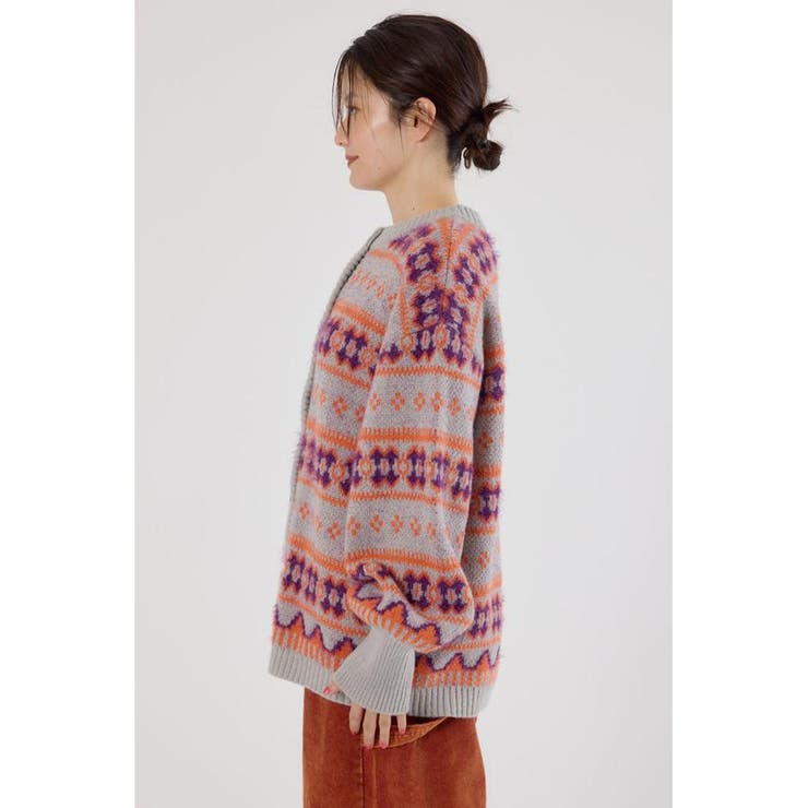 NEON NORDICニットカーディガン | RODEO CROWNS WIDE BOWL | 詳細画像19 