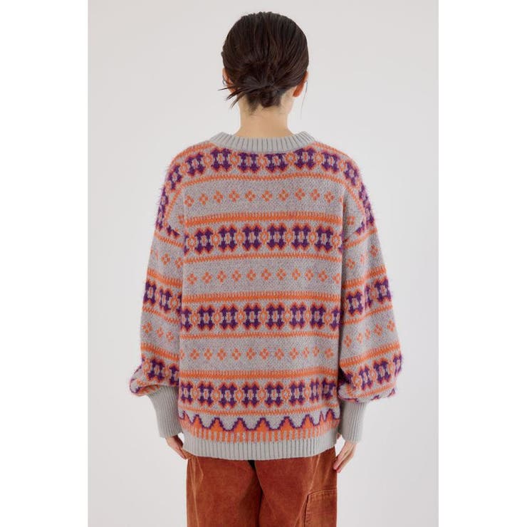 NEON NORDICニットカーディガン | RODEO CROWNS WIDE BOWL | 詳細画像20 