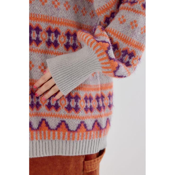 NEON NORDICニットカーディガン | RODEO CROWNS WIDE BOWL | 詳細画像22 