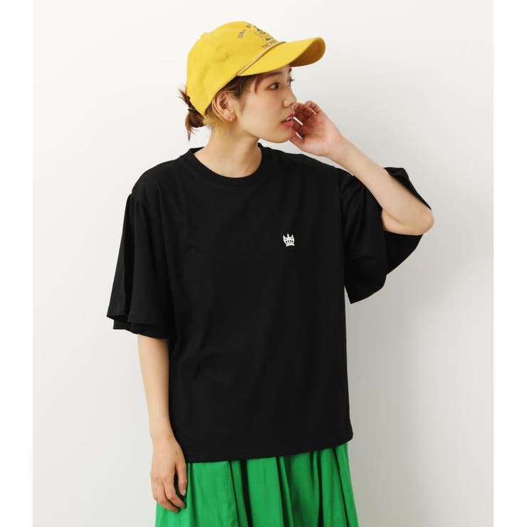 BLK | ワンポイントフレアTシャツ | RODEO CROWNS WIDE BOWL