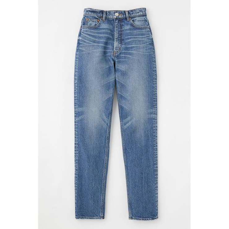 MOUSSY（マウジー）の「PLAIN JEANS BLK STRAIGHT SLIM（デニム