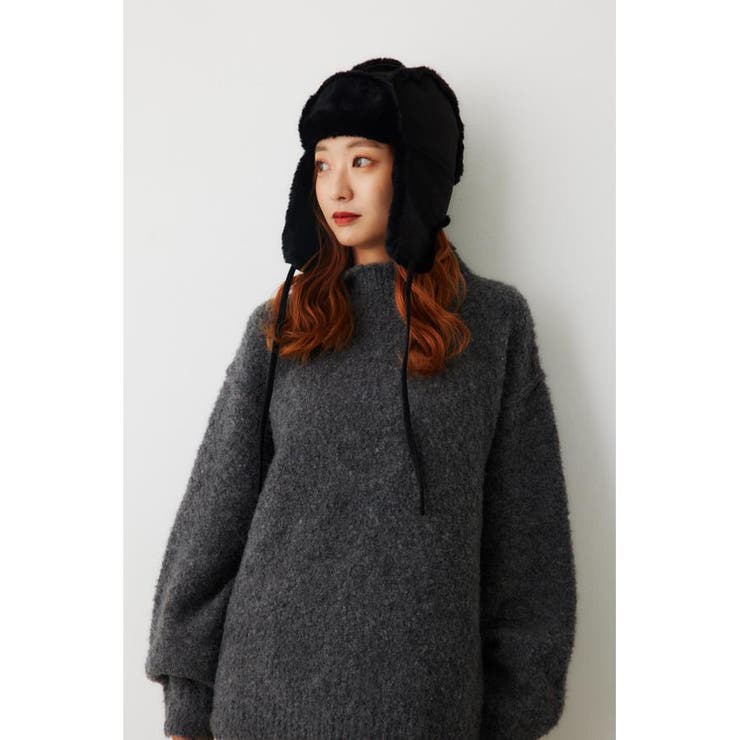 BLK | フェイクムートン フライトキャップ | RODEO CROWNS WIDE BOWL