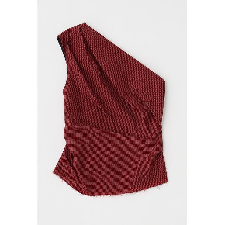 PLAID ONE SHOULDER ブラウス | MOUSSY OUTLET | 詳細画像21 