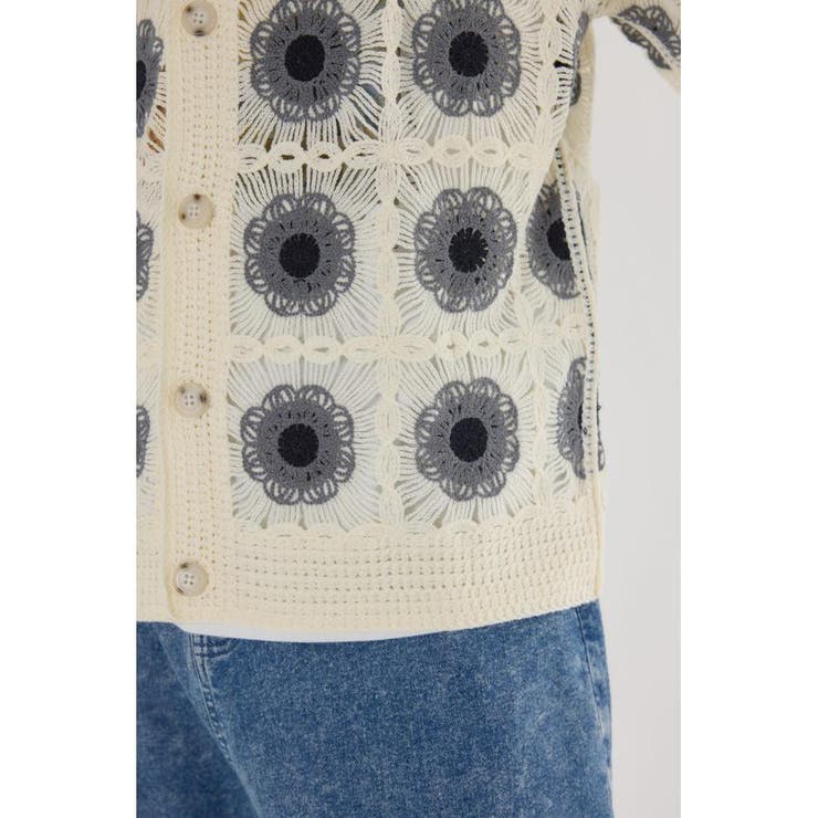 クロシェフラワーニットカーディガン | RODEO CROWNS WIDE BOWL | 詳細画像12 