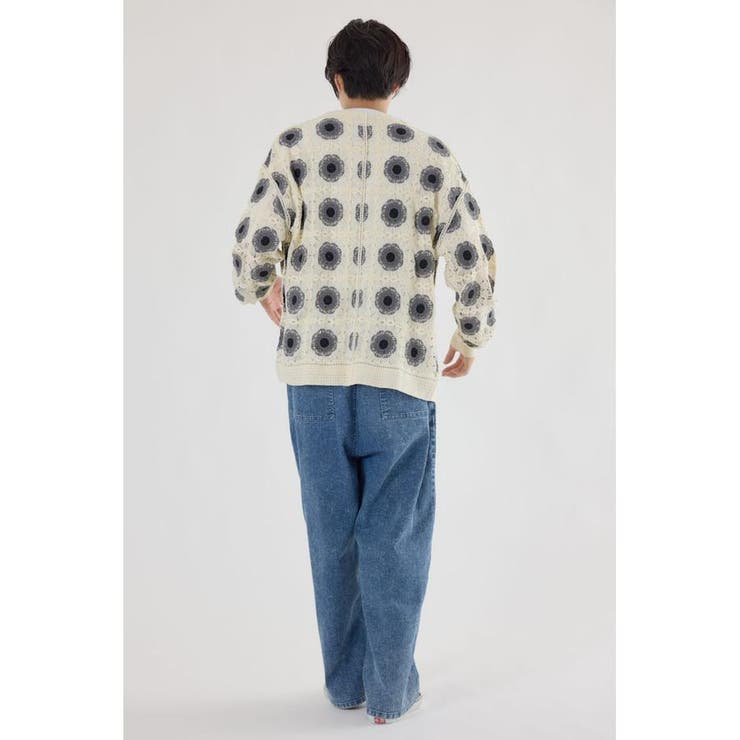 クロシェフラワーニットカーディガン | RODEO CROWNS WIDE BOWL | 詳細画像6