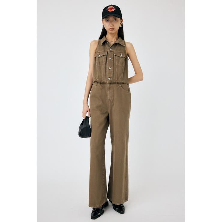 BRN | SLEEVELESS REMAKE ジャンプスーツ | MOUSSY OUTLET