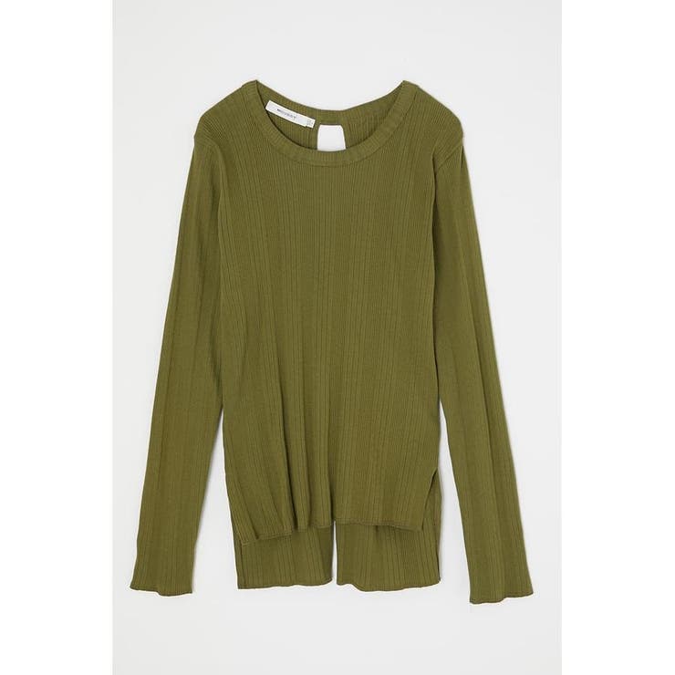 KHA | BACK OPEN RIB トップス | MOUSSY OUTLET