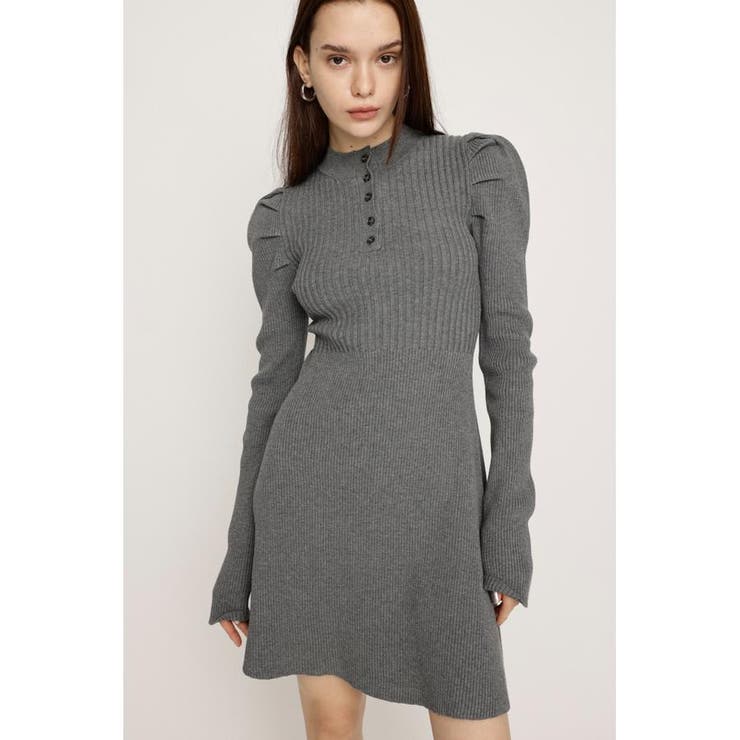 TUCK SLEEVE FLARE KNIT ショートワンピース | SLY OUTLET | 詳細画像14 