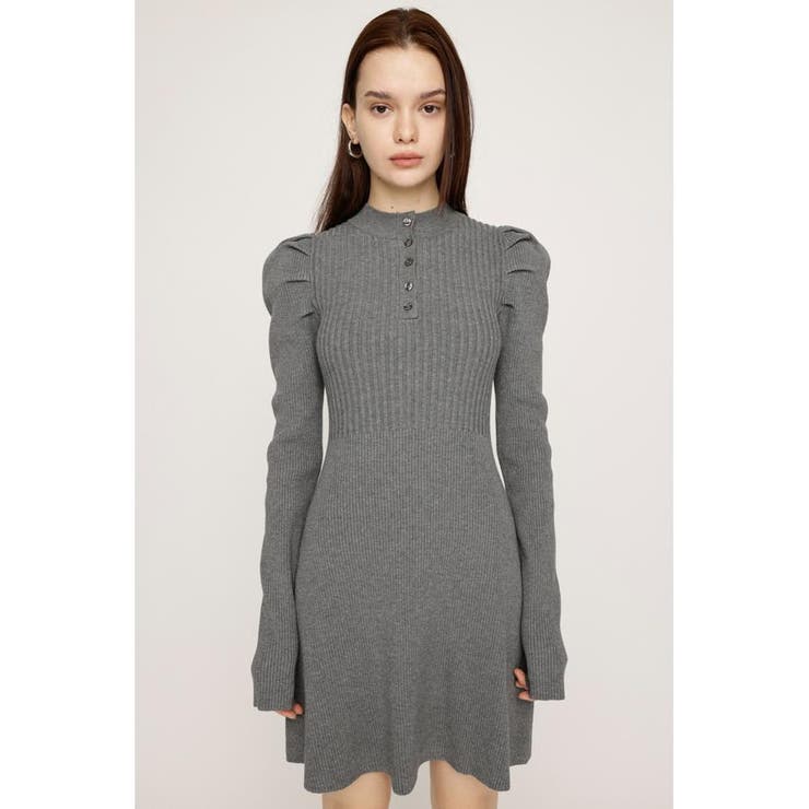 TUCK SLEEVE FLARE KNIT ショートワンピース | SLY OUTLET | 詳細画像16 