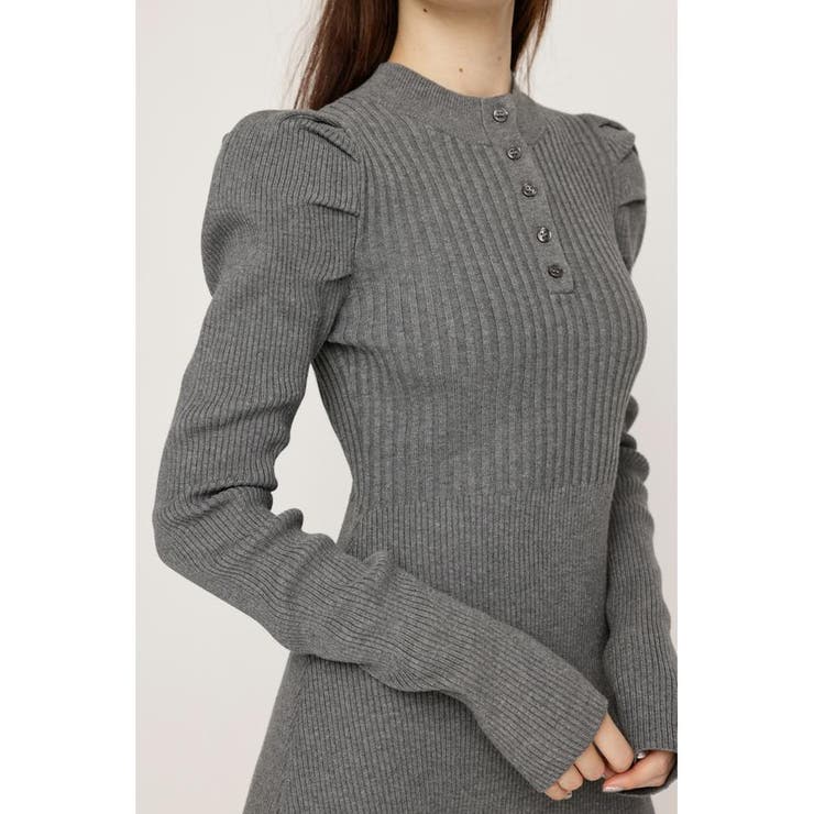 TUCK SLEEVE FLARE KNIT ショートワンピース | SLY OUTLET | 詳細画像19 