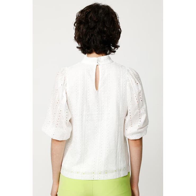 SLY COTTON LACE PUFF SLEEVE トップス　ホワイト SLY COTTON LACE PUFF SLEEVE トップス ホワイト - メルカリ