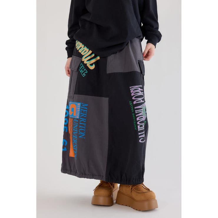 BLK | カスタムリメイクスカート | RODEO CROWNS WIDE BOWL