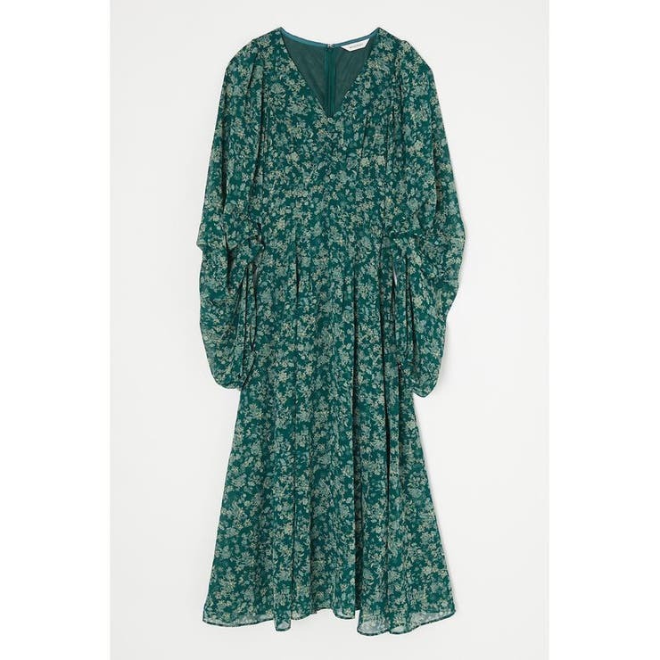 FLORAL VOLUME SLEEVE ドレス[品番：BJLW0022467]｜MOUSSY OUTLET