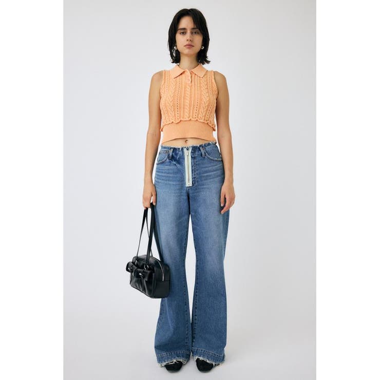 CABLE KNIT POLO タンク | MOUSSY OUTLET | 詳細画像3 