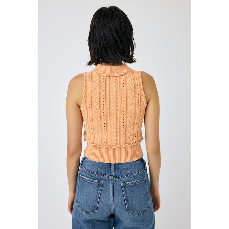 CABLE KNIT POLO タンク | MOUSSY OUTLET | 詳細画像7 