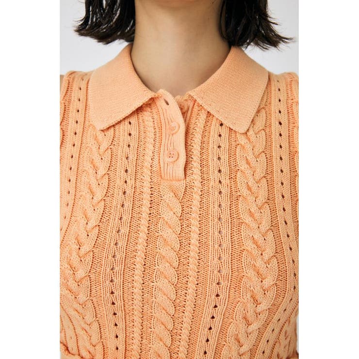 CABLE KNIT POLO タンク | MOUSSY OUTLET | 詳細画像8 