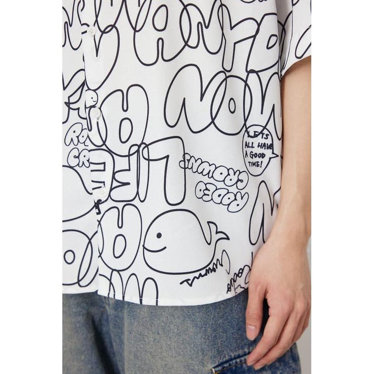 ドローイングホエールシャツ | RODEO CROWNS WIDE BOWL | 詳細画像12 