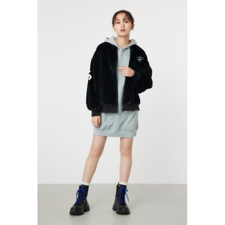 The Rodeo Crowns ミリタリージャケット フーディー ファー ロゴ